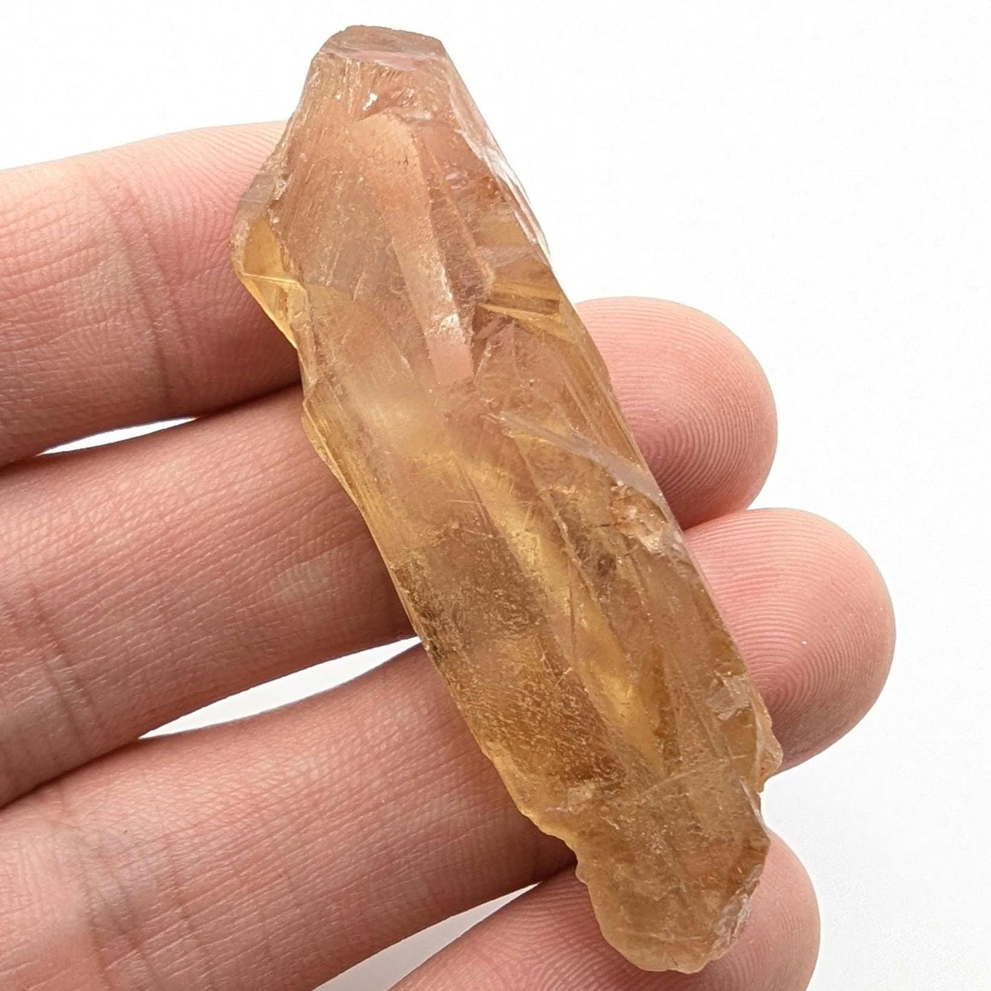 16g (Genuine) Natural Citrine Crystal from Mansa, Zambia - Rough Citrine Point - Unheated Citrine - Untreated Citrine - Natural Crystals