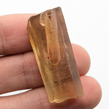 9g (Genuine) Natural Citrine Crystal from Mansa, Zambia - Rough Citrine Point - Unheated Citrine - Untreated Citrine - Natural Crystals