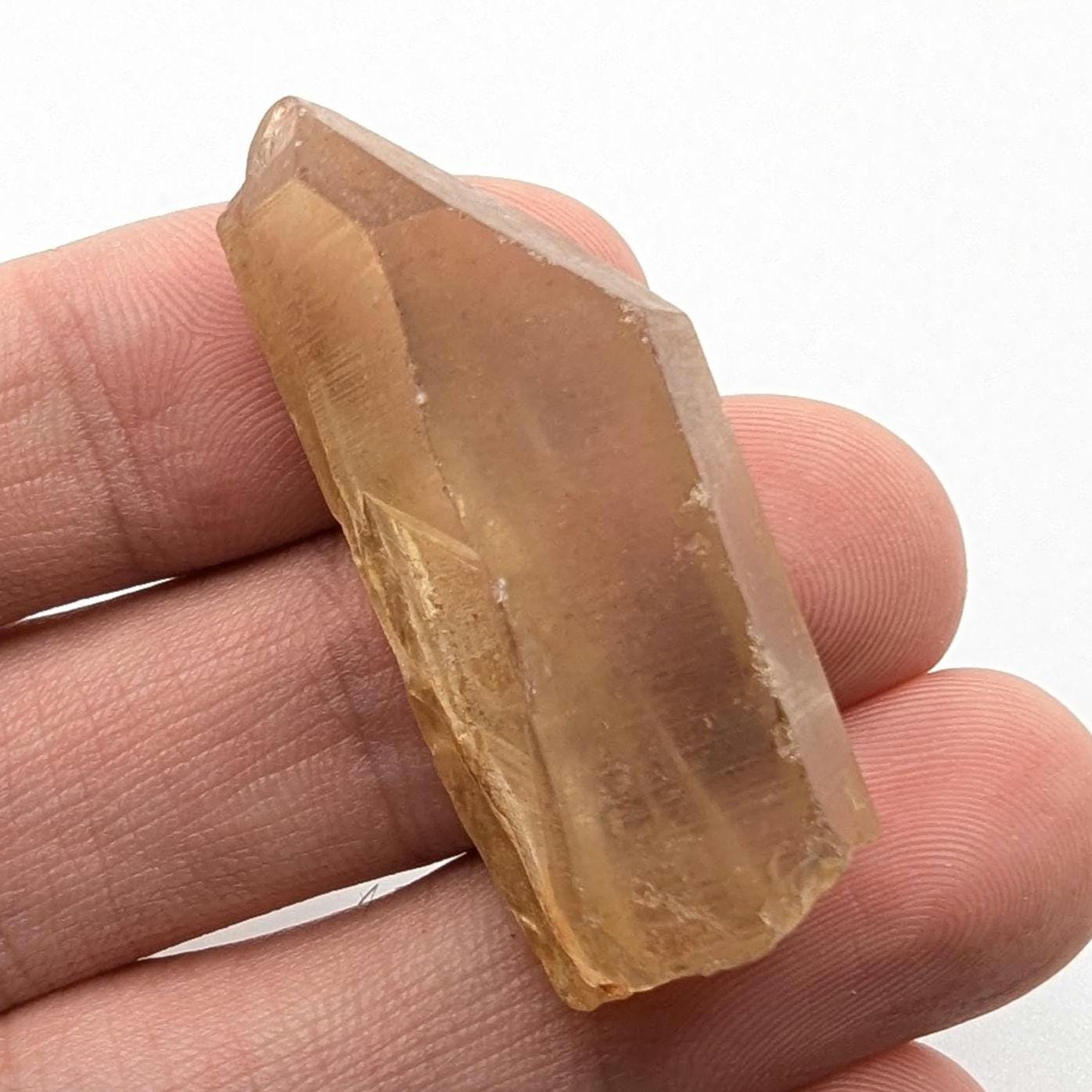 14g (Genuine) Natural Citrine Crystal from Mansa, Zambia - Rough Citrine Point - Unheated Citrine - Untreated Citrine - Natural Crystals