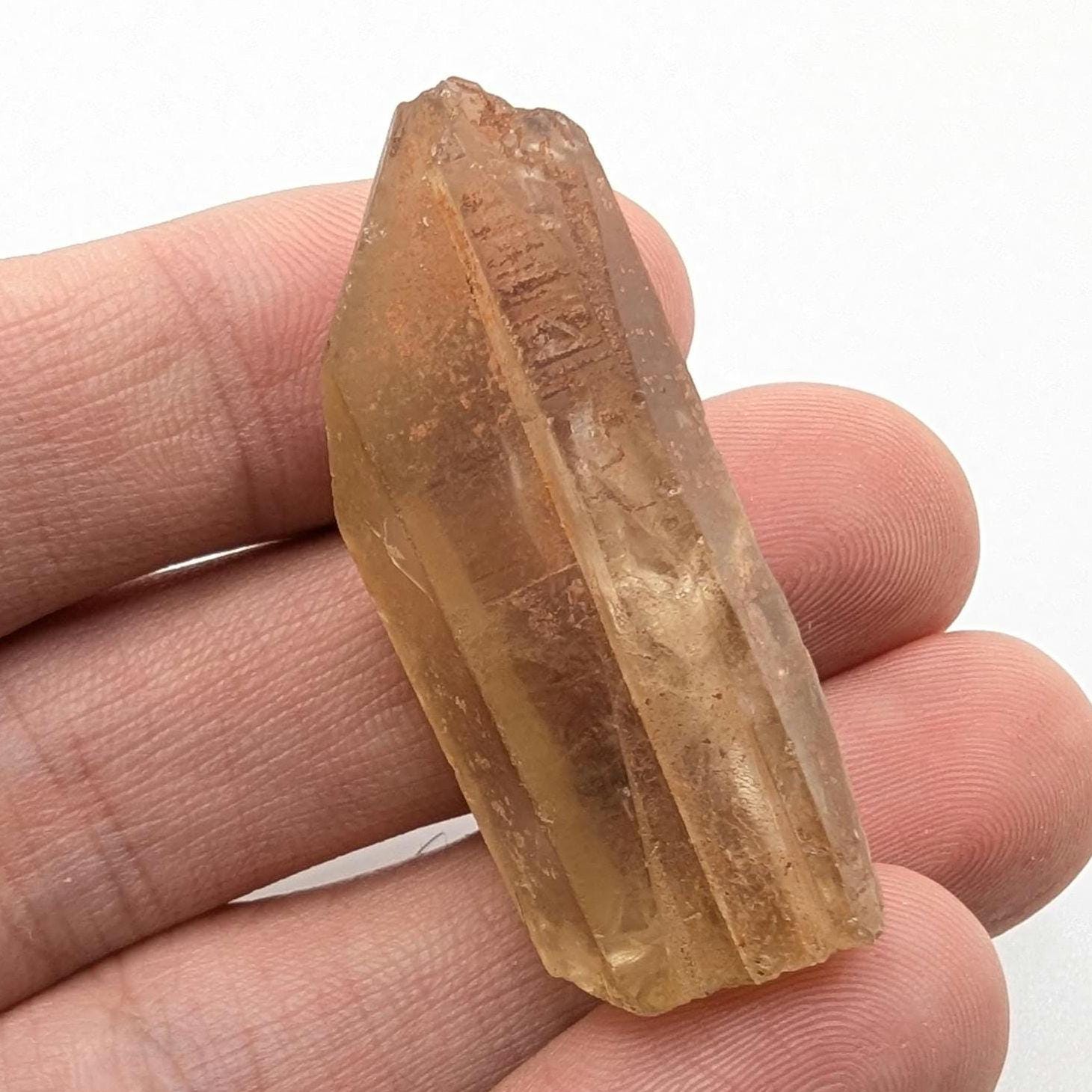 14g (Genuine) Natural Citrine Crystal from Mansa, Zambia - Rough Citrine Point - Unheated Citrine - Untreated Citrine - Natural Crystals
