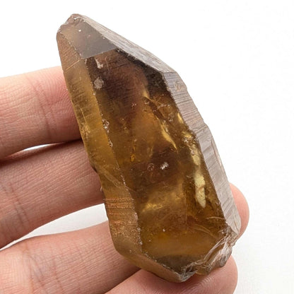 38g (Genuine) Natural Citrine Crystal from Mansa, Zambia - Rough Citrine Point - Unheated Citrine - Untreated Citrine - Natural Crystals