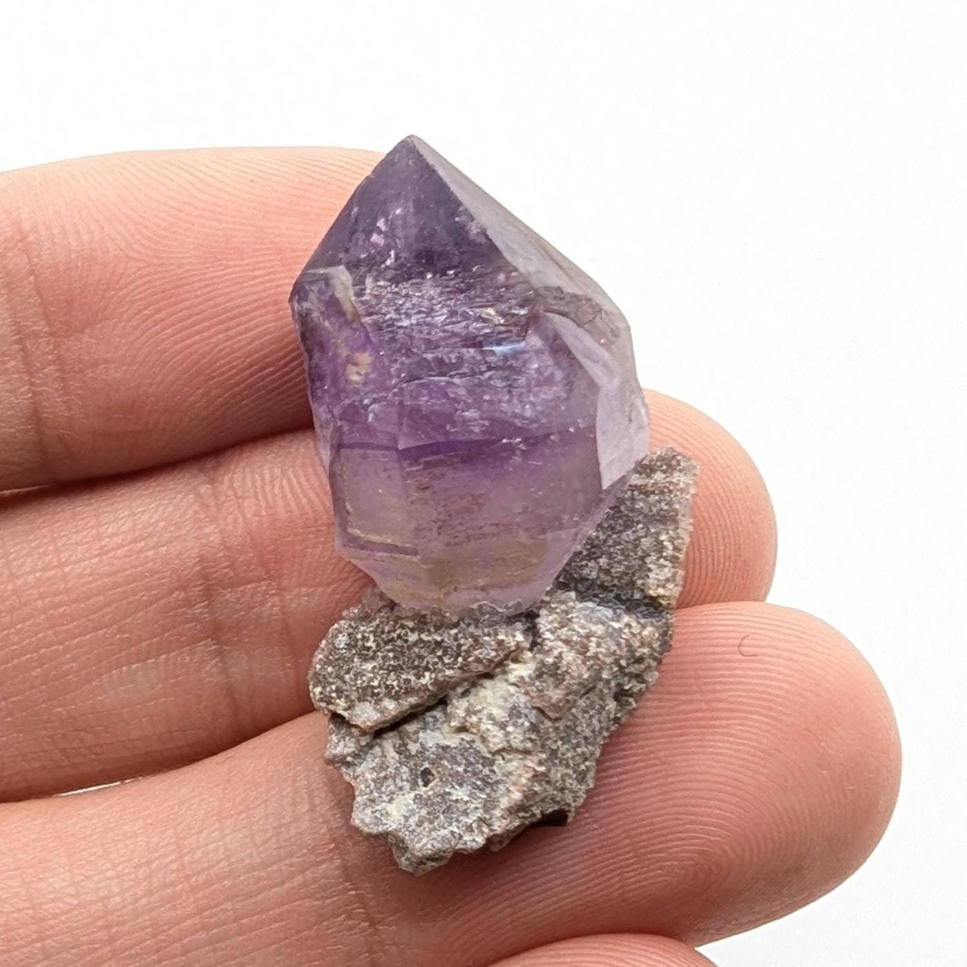 7g Amethyst from Kazakhstan - Purple Amethyst Crystal - Lake Balkhash, Saryshagan Deposit, Kazakhstan - Thumbnail Mineral Specimen