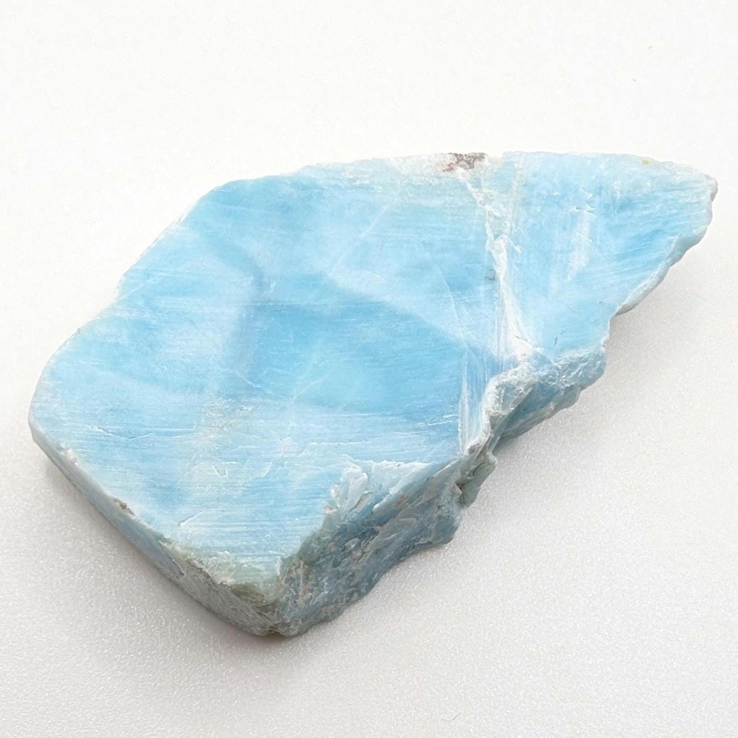 22g Larimar Slice - Rough Larimar Slab - Natural Blue Larimar Stone - Rough Larimar Crystal - Larimar for Lapidary - Raw Larimar Gemstone