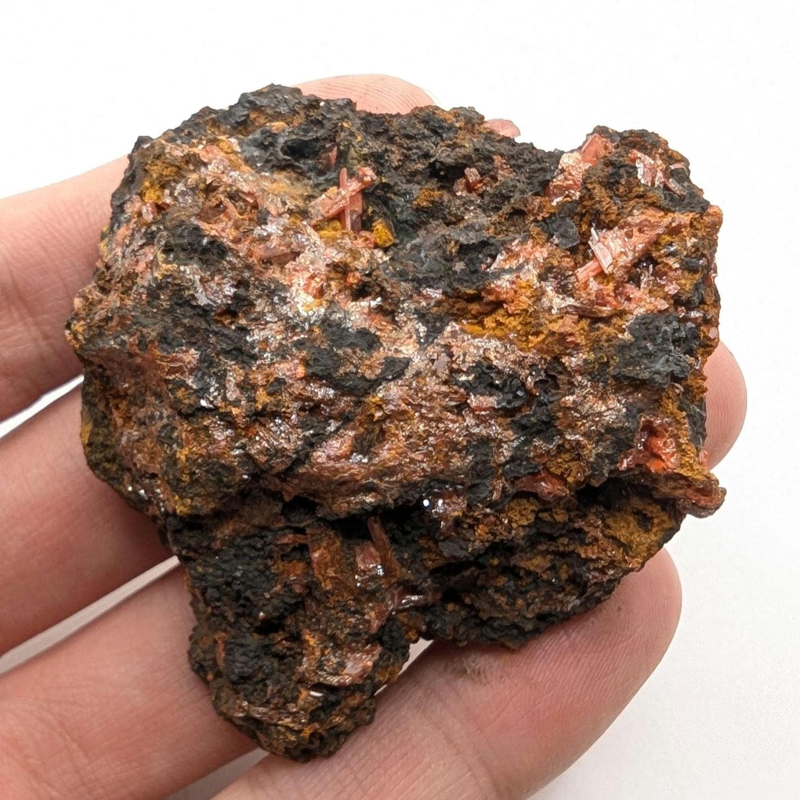 88g Crocoite Specimen from Australia - Orange Crocoite Mineral Specimen - Raw Crocoite Crystal - Rare Minerals - Tasmania, Australia