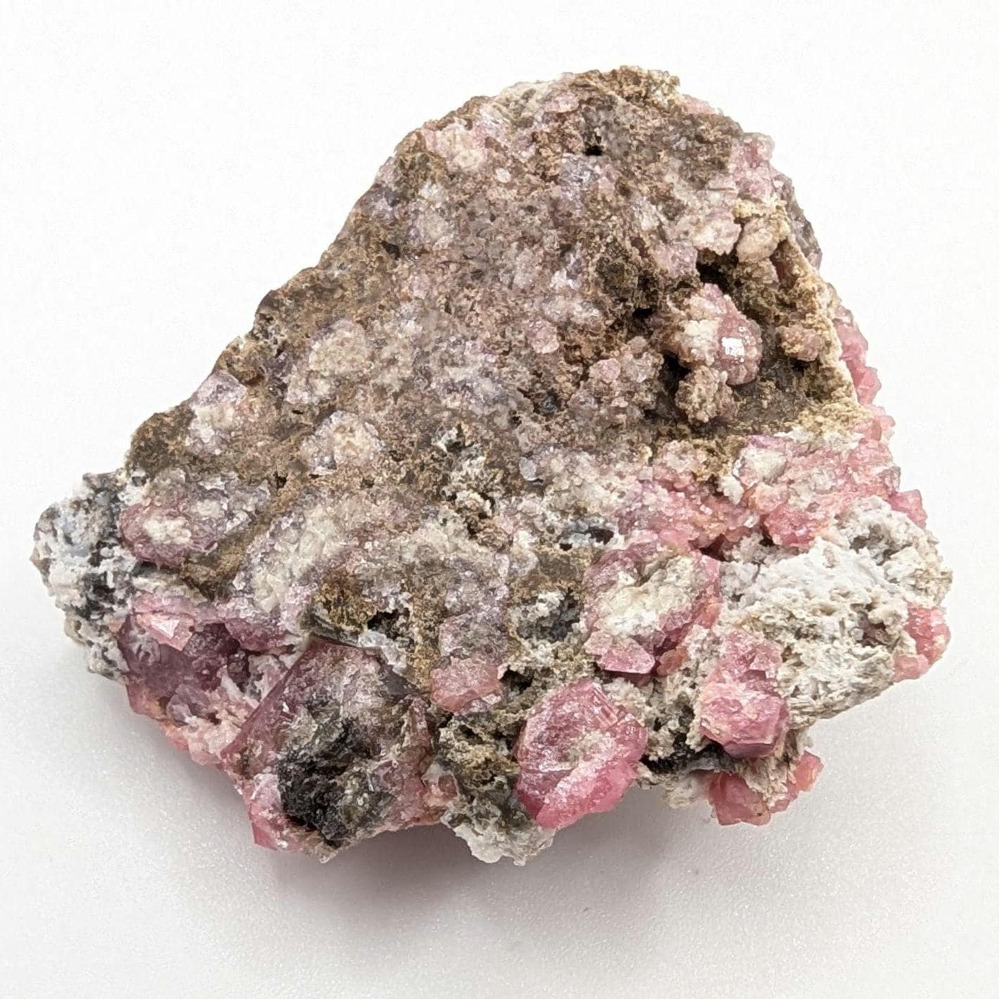 39g Raspberry Garnet from Sierra de Cruces, Mexico - Pink Grossular Garnet Mineral Specimen - Raw Garnet Crystal Cluster