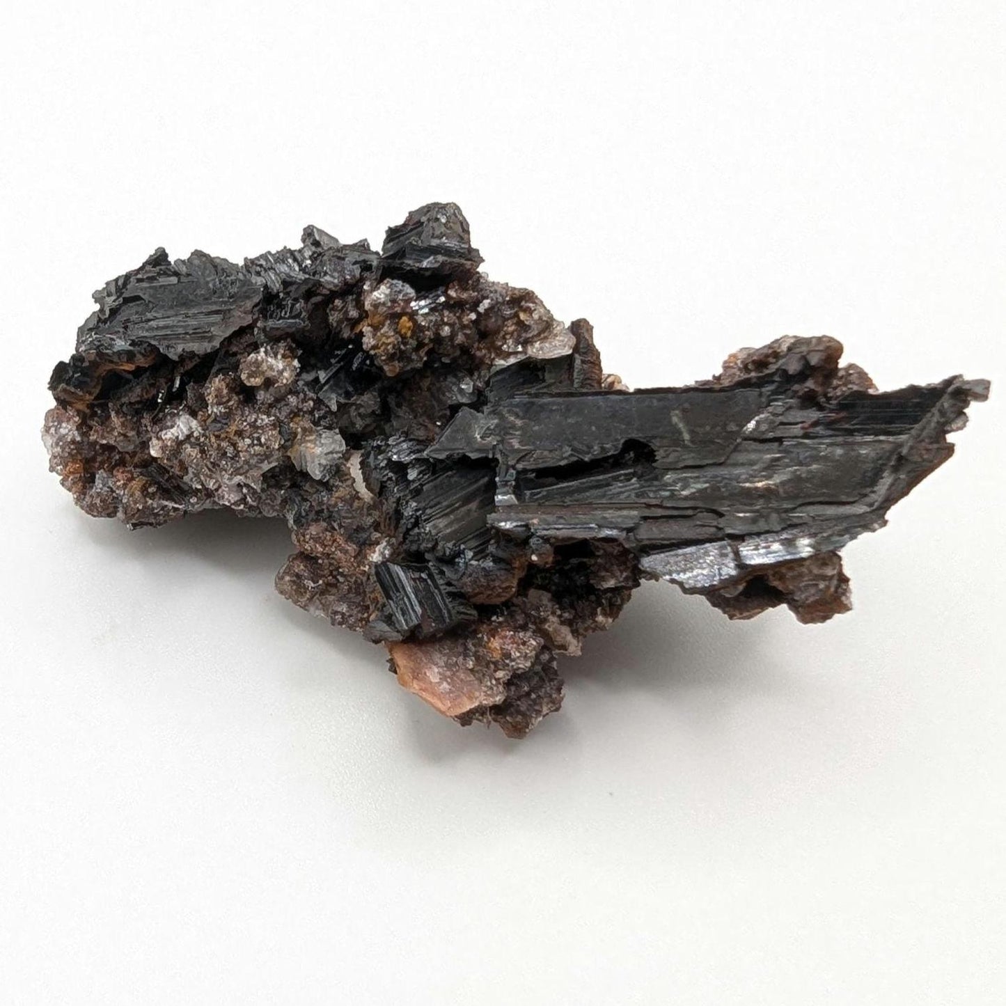 34g Goethite after Selenite - Pseudomorph Mineral - Santa Eulalia, Mexico - Natural Mineral Specimen - Goethite Crystal Cluster