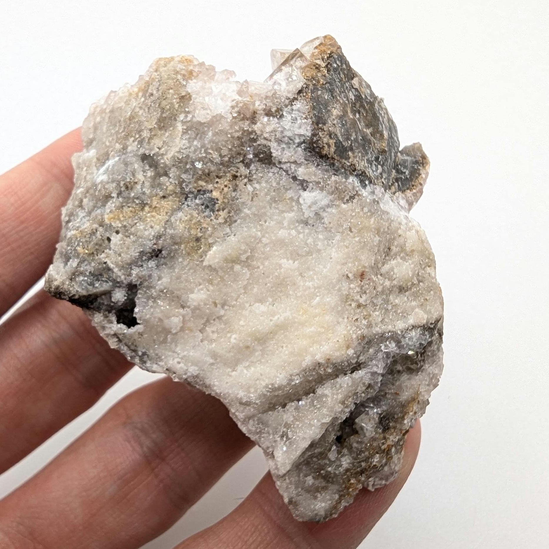 80g Mimetite on Chabazite - Mapimi, Mexico - Natural Mineral Specimens - Unique Minerals - Chabazite and Mimetite Cluster