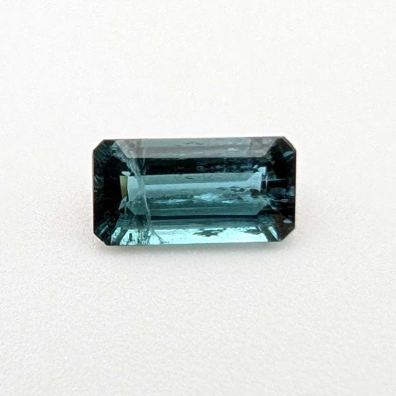 0.80 ct Indicolite Tourmaline - Octagon Faceted Blue Tourmaline - Step Cut Bicolor Tourmaline - Loose Tourmaline Gemstone - Afghanistan