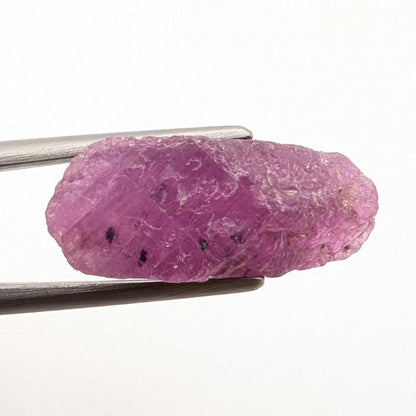 1.98 g Rough Purple Ruby – Natural Unheated Ruby Corundum - Raw Ruby Gemstone - Ruby Crystal Specimen - UV Reactive - Tanzania