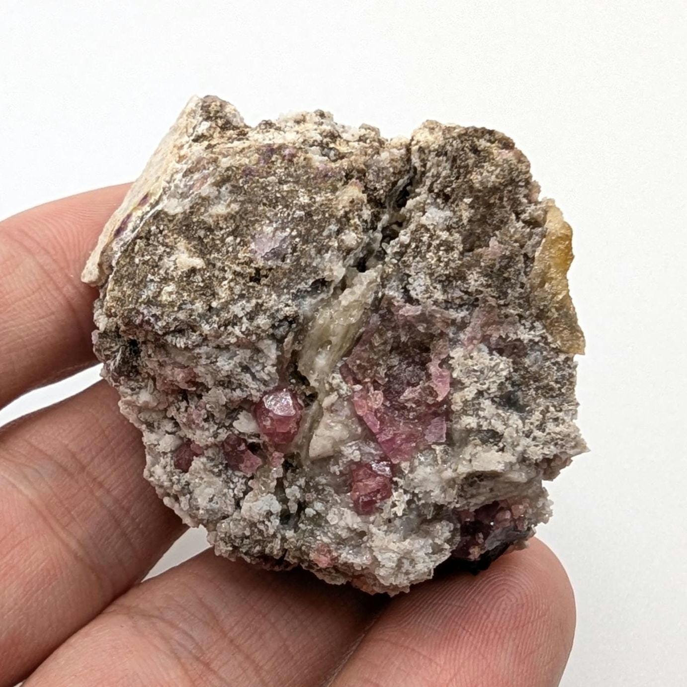47g Raspberry Garnet from Sierra de Cruces, Mexico - Pink Grossular Garnet Mineral Specimen - Raw Garnet Crystal Cluster