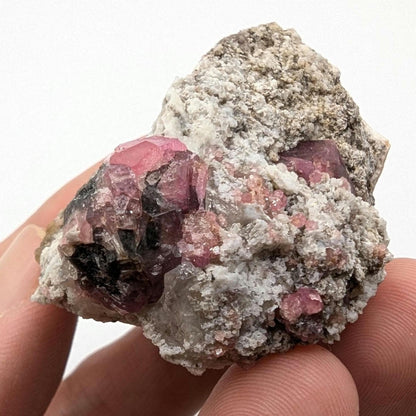 47g Raspberry Garnet from Sierra de Cruces, Mexico - Pink Grossular Garnet Mineral Specimen - Raw Garnet Crystal Cluster