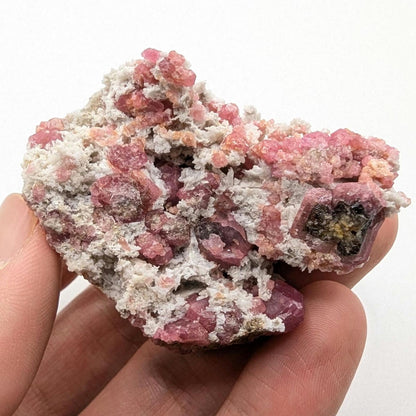72g Raspberry Garnet from Sierra de Cruces, Mexico - Pink Grossular Garnet Mineral Specimen - Raw Garnet Crystal Cluster