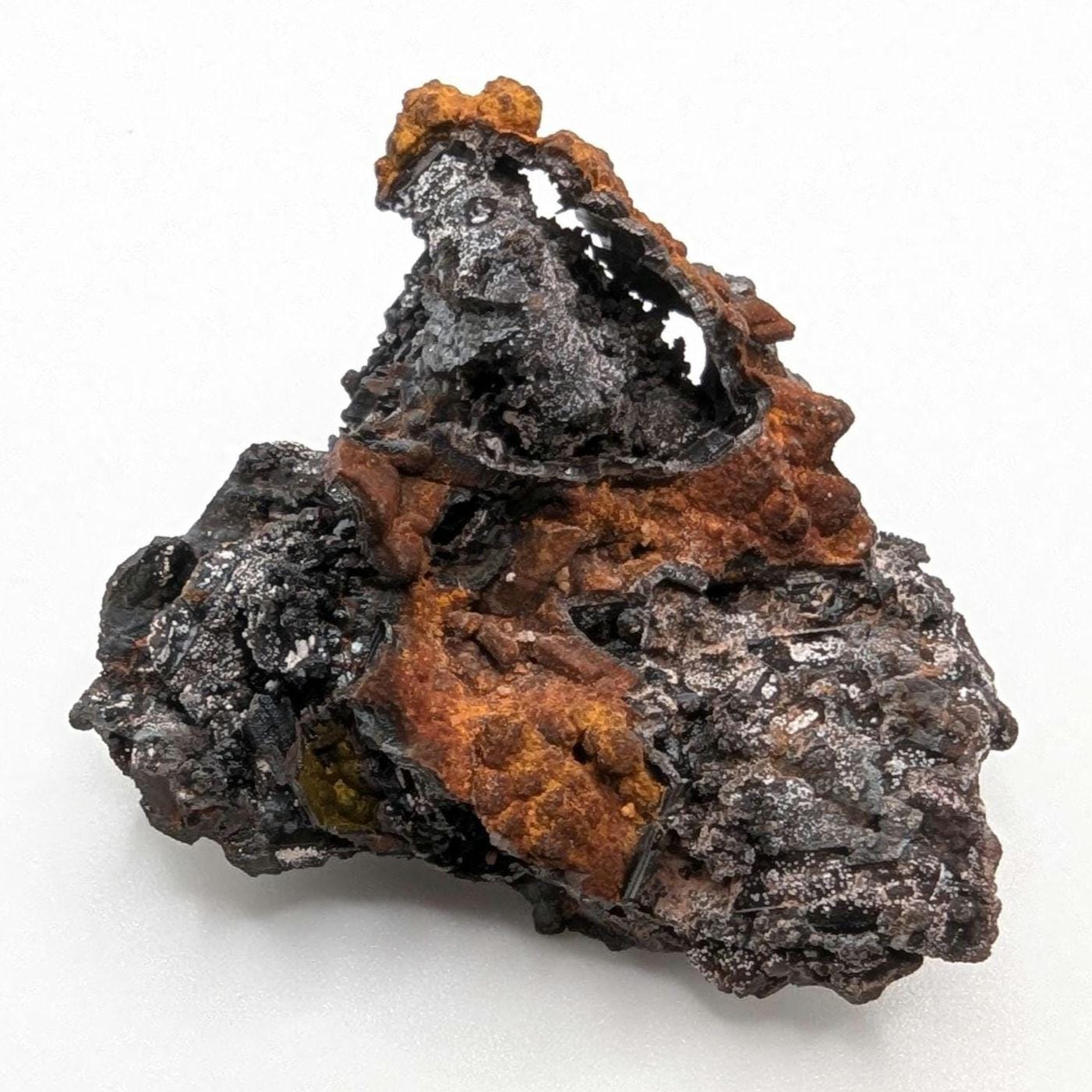 23g Goethite after Selenite - Pseudomorph Mineral - Santa Eulalia, Mexico - Natural Mineral Specimen - Goethite Crystal Cluster
