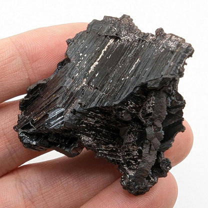 23g Goethite after Selenite - Pseudomorph Mineral - Santa Eulalia, Mexico - Natural Mineral Specimen - Goethite Crystal Cluster