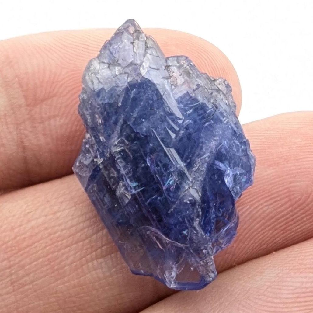 20.04ct Tanzanite Gemstone - Tanzanite Crystal Specimen from Merelani Hills, Tanzania - Heated Tanzanite Stone - Natural Rough Tanzanite
