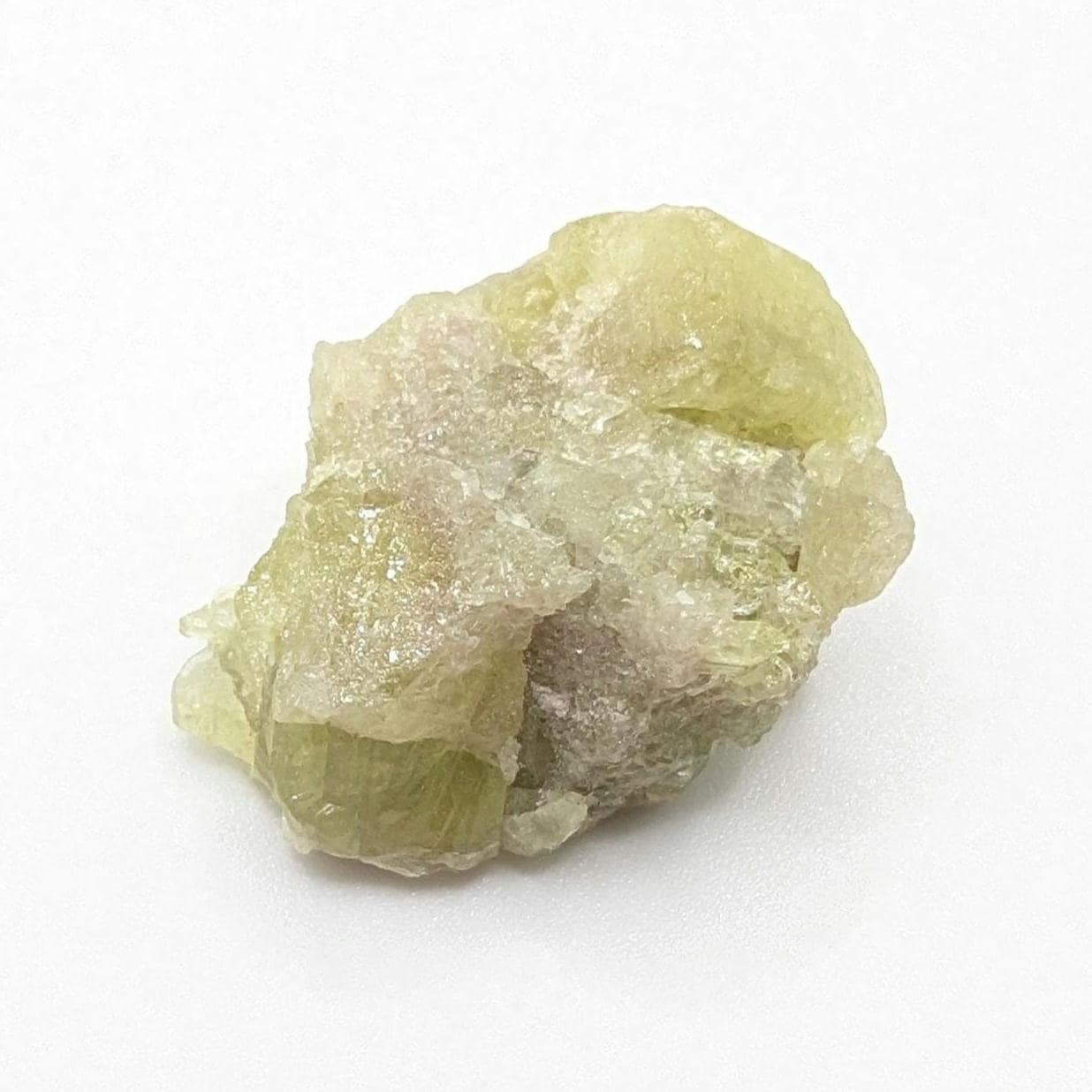 11 g Green Vesuvianite Crystal - Thumbnail Specimen - Jeffrey Mine, Quebec, Canada
