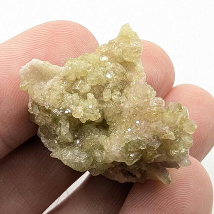 10 g Green Vesuvianite Crystal - Thumbnail Specimen - Jeffrey Mine, Quebec, Canada