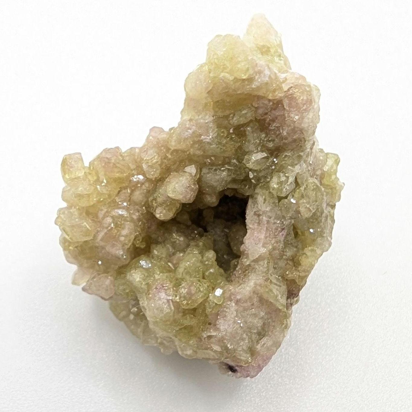 10 g Green Vesuvianite Crystal - Thumbnail Specimen - Jeffrey Mine, Quebec, Canada