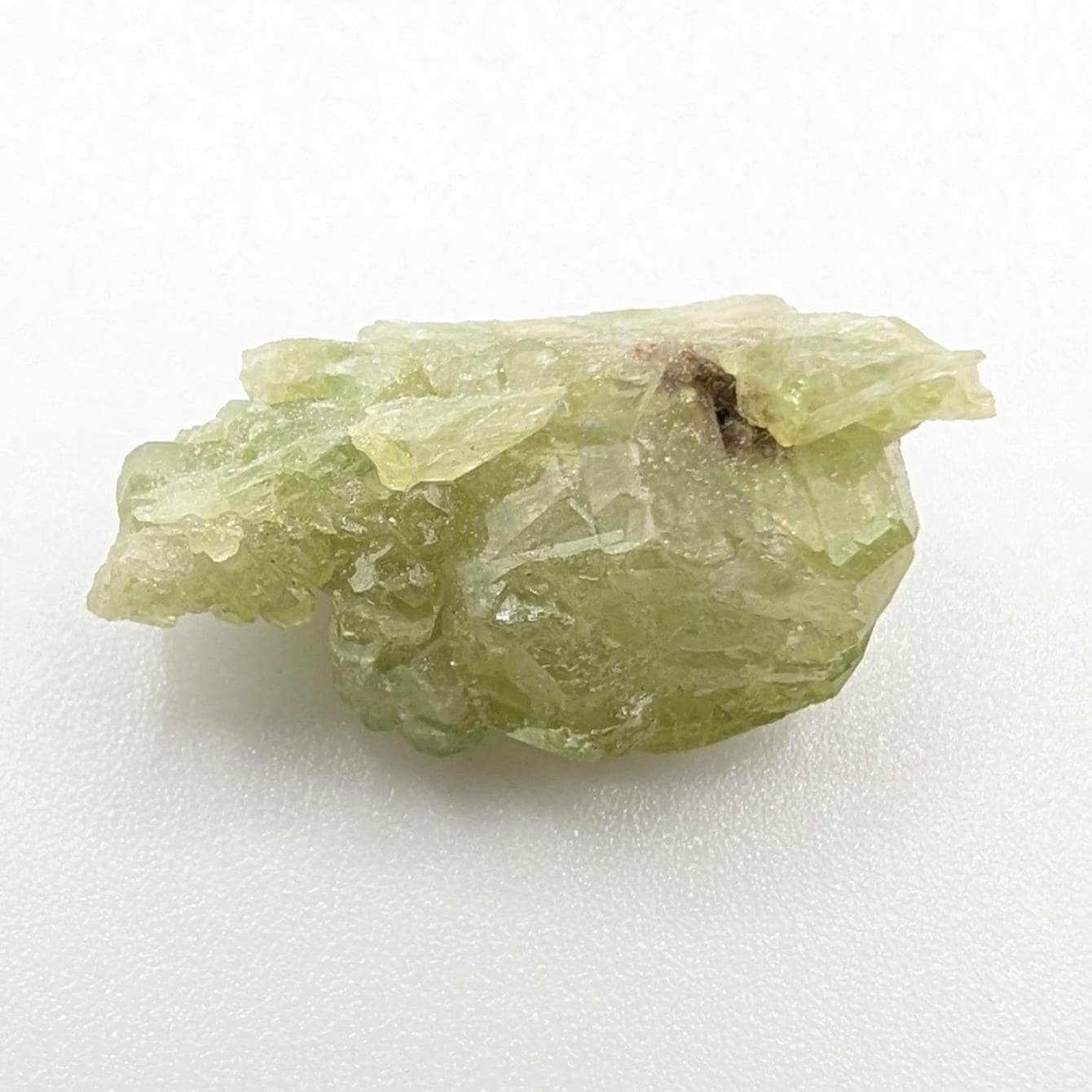 2.99 g Green Vesuvianite Crystal - Thumbnail Specimen - Jeffrey Mine, Quebec, Canada