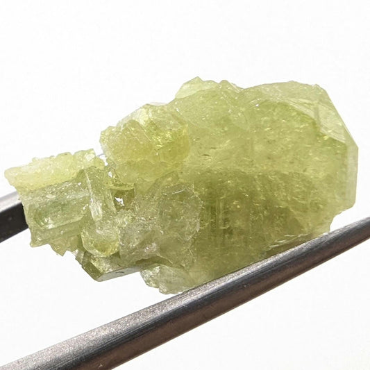 2.99 g Green Vesuvianite Crystal - Thumbnail Specimen - Jeffrey Mine, Quebec, Canada