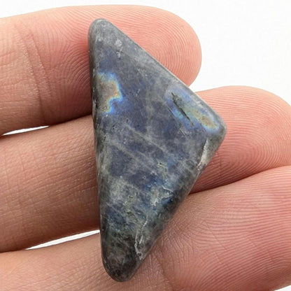 31.20 ct Canadian Labradorite - Old Collection Labradorite from Nain, Canada - Triangle Shaped Freeform - Blue Labradorite - Rare Locality