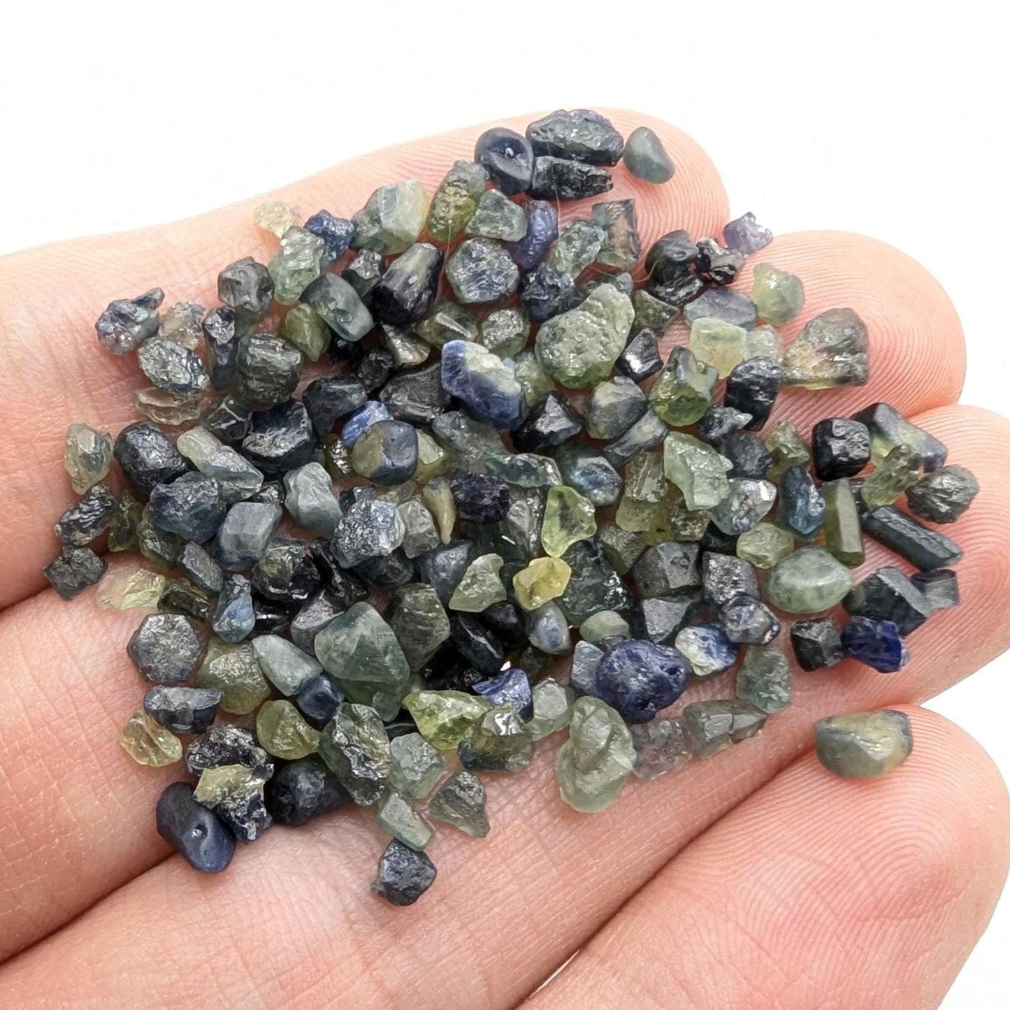 53 ct Blue and Green Sapphire Lot - Natural Sapphires - Rough Sapphire Gems from Madagascar - Heated Raw Sapphire Gemstones