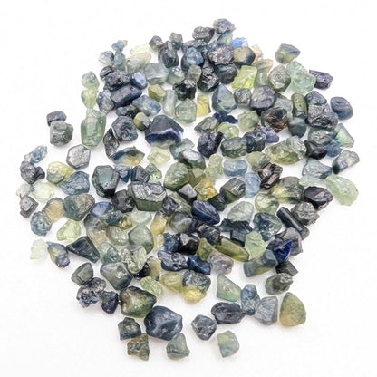 53 ct Blue and Green Sapphire Lot - Natural Sapphires - Rough Sapphire Gems from Madagascar - Heated Raw Sapphire Gemstones