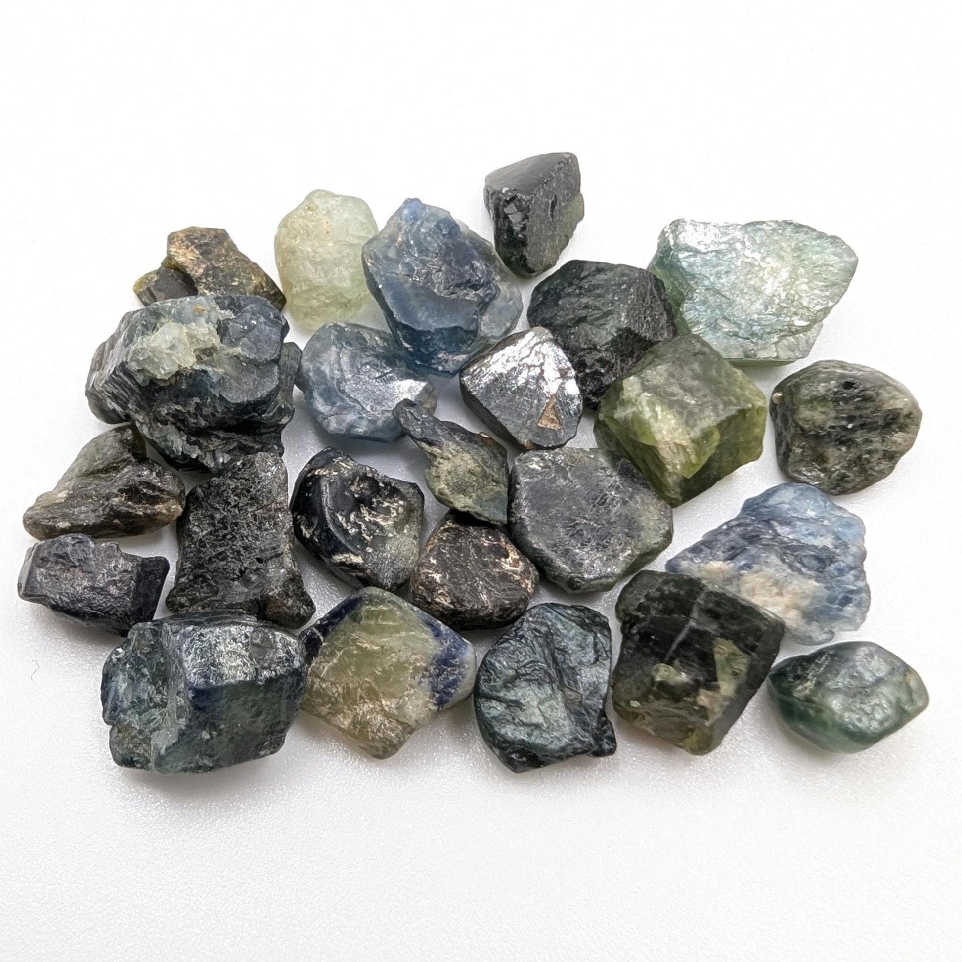 103 ct Blue Green Sapphire Lot - Natural Sapphires - Rough Sapphire Gems from Madagascar - Heated Raw Sapphire Gemstones