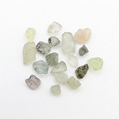 6.21 ct Montana Sapphire - Lot of Rough Green Yellow Montana Sapphires - Missouri River - Unheated Sapphires - Loose Gems