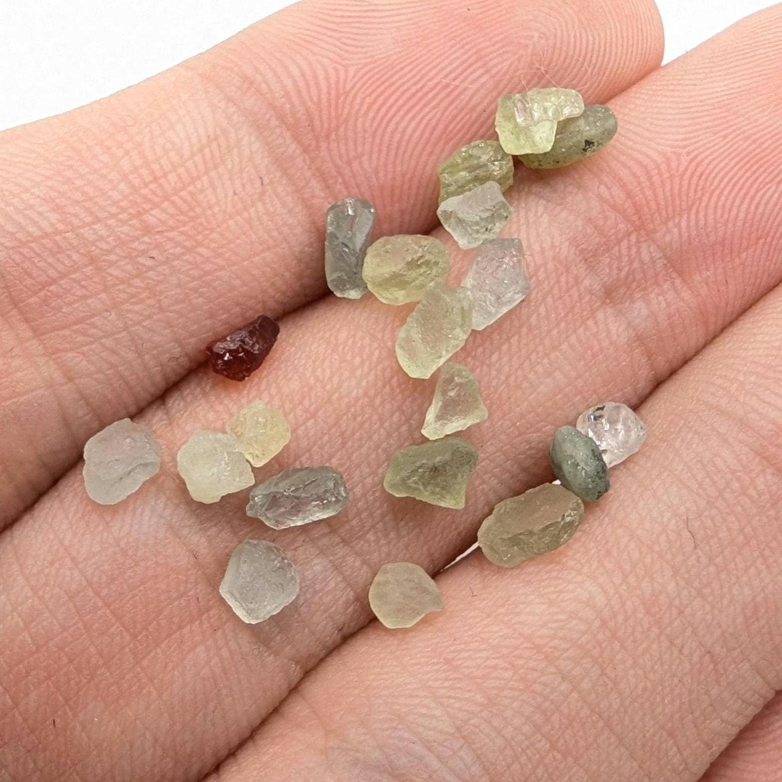 7.37 ct Montana Sapphire - Lot of Rough Green Blue Montana Sapphires - Missouri River - Unheated Sapphires - Loose Gems