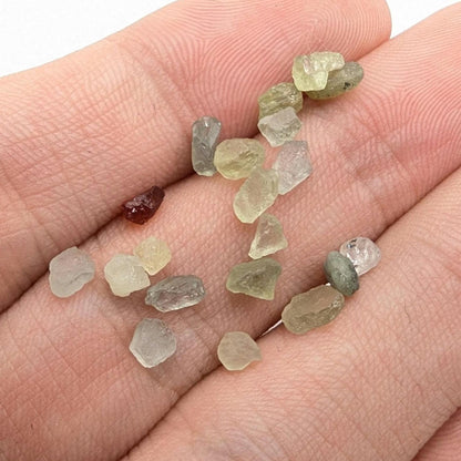 7.37 ct Montana Sapphire - Lot of Rough Green Blue Montana Sapphires - Missouri River - Unheated Sapphires - Loose Gems