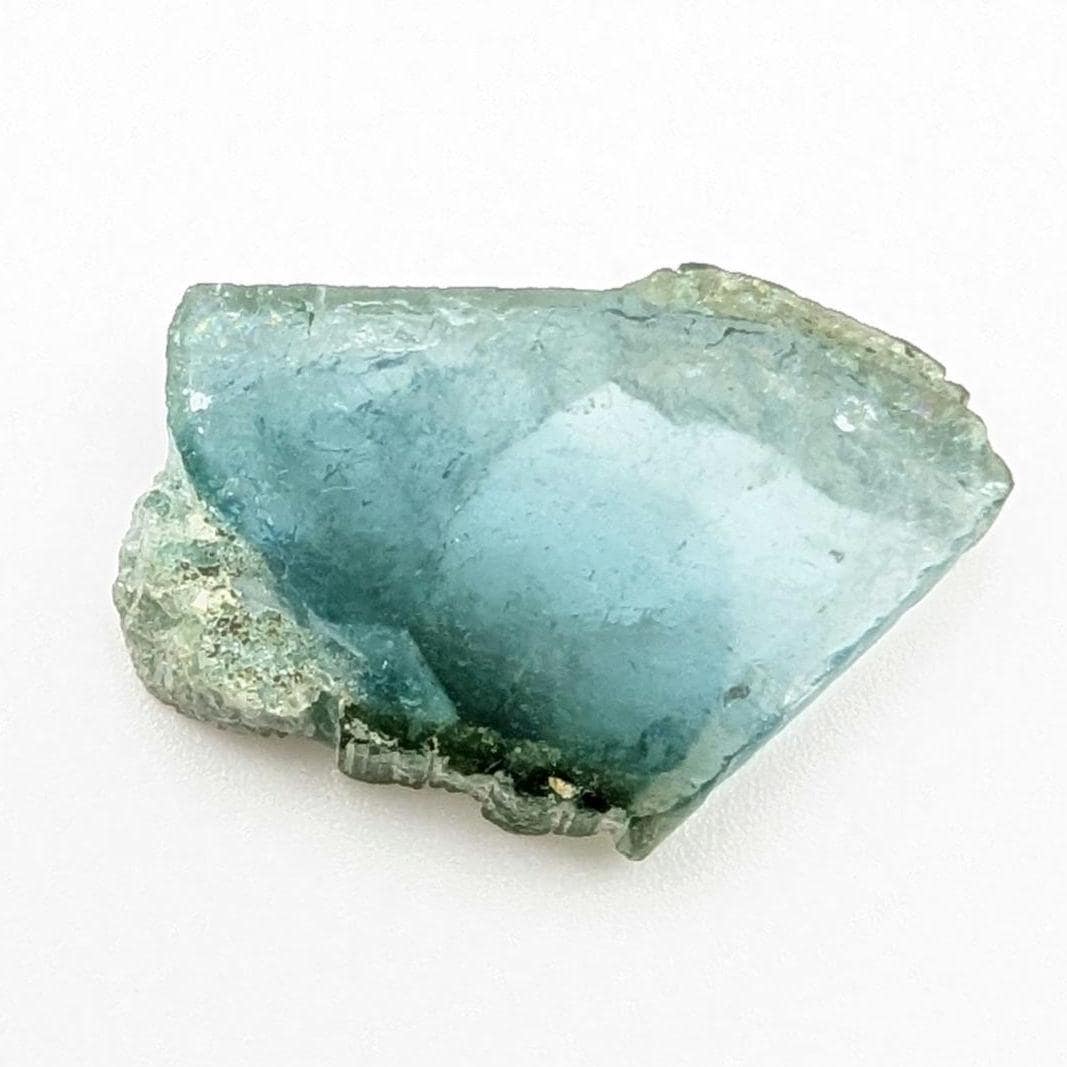 13.79 ct Indicolite Tourmaline Slice - Polished Blue Tourmaline Crystal - Bicolor Tourmaline - Loose Gemstone - Afghanistan