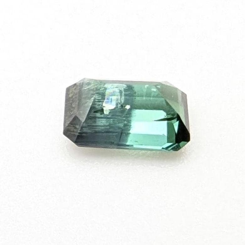 0.63 ct Bicolor Indicolite Tourmaline - Unique Bicolor Gemstone - Octagon Cut Faceted Tourmaline from Afghanistan - Faceted Gemstone
