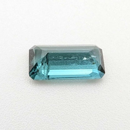 0.80 ct Indicolite Tourmaline - Octagon Faceted Blue Tourmaline - Step Cut Bicolor Tourmaline - Loose Tourmaline Gemstone - Afghanistan