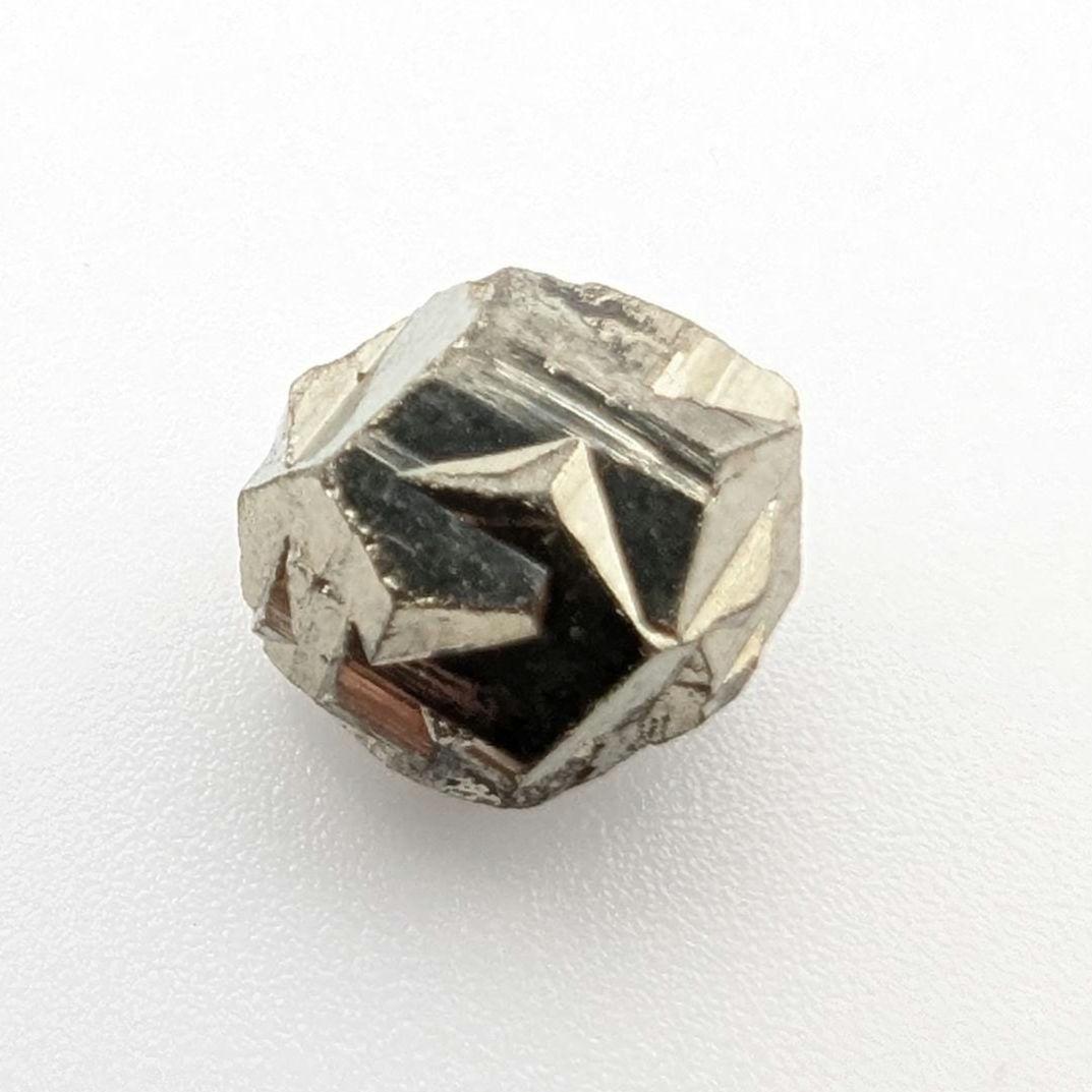 1.73 g Pyrite from Santander, Colombia - Iron Cross Twin of Pyrite - Thumbnail Pyrite Mineral Specimen - Pyritohedron Crystal