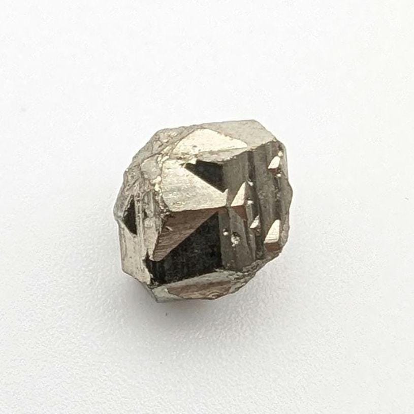 1.32 g Pyrite from Santander, Colombia - Iron Cross Twin of Pyrite - Thumbnail Pyrite Mineral Specimen - Pyritohedron Crystal