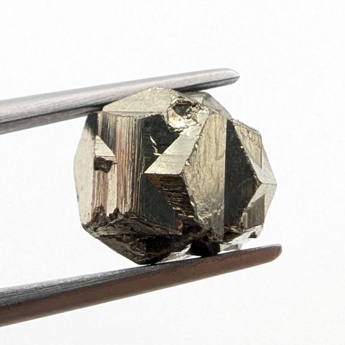 2.12 g Pyrite from Santander, Colombia - Iron Cross Twin of Pyrite - Thumbnail Pyrite Mineral Specimen - Pyritohedron Crystal