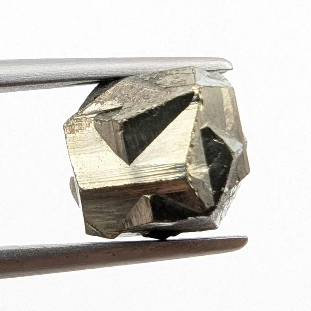 2.12 g Pyrite from Santander, Colombia - Iron Cross Twin of Pyrite - Thumbnail Pyrite Mineral Specimen - Pyritohedron Crystal