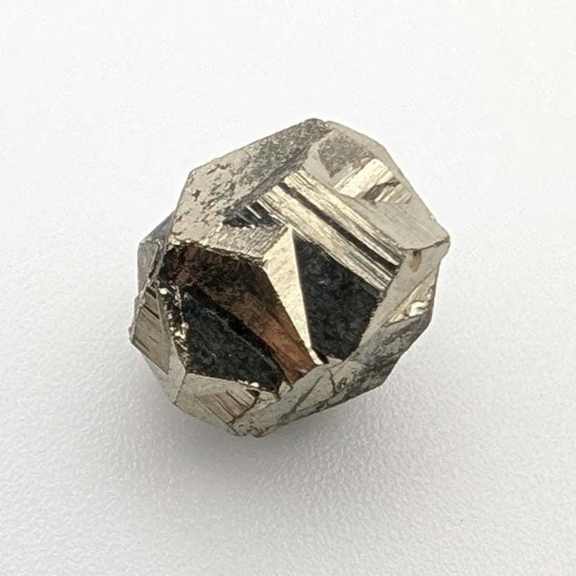 2.12 g Pyrite from Santander, Colombia - Iron Cross Twin of Pyrite - Thumbnail Pyrite Mineral Specimen - Pyritohedron Crystal