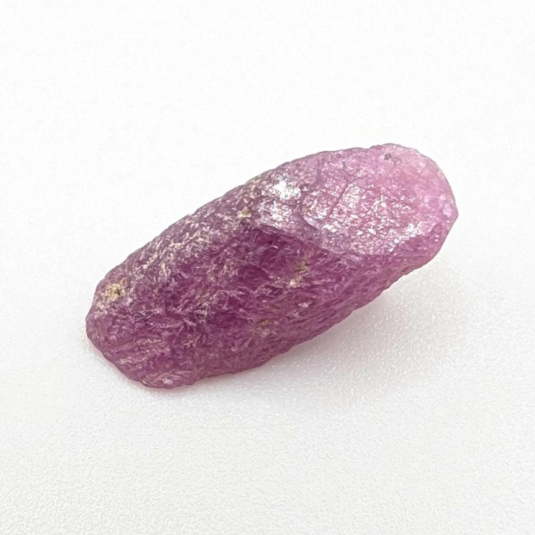 1.98 g Rough Purple Ruby – Natural Unheated Ruby Corundum - Raw Ruby Gemstone - Ruby Crystal Specimen - UV Reactive - Tanzania