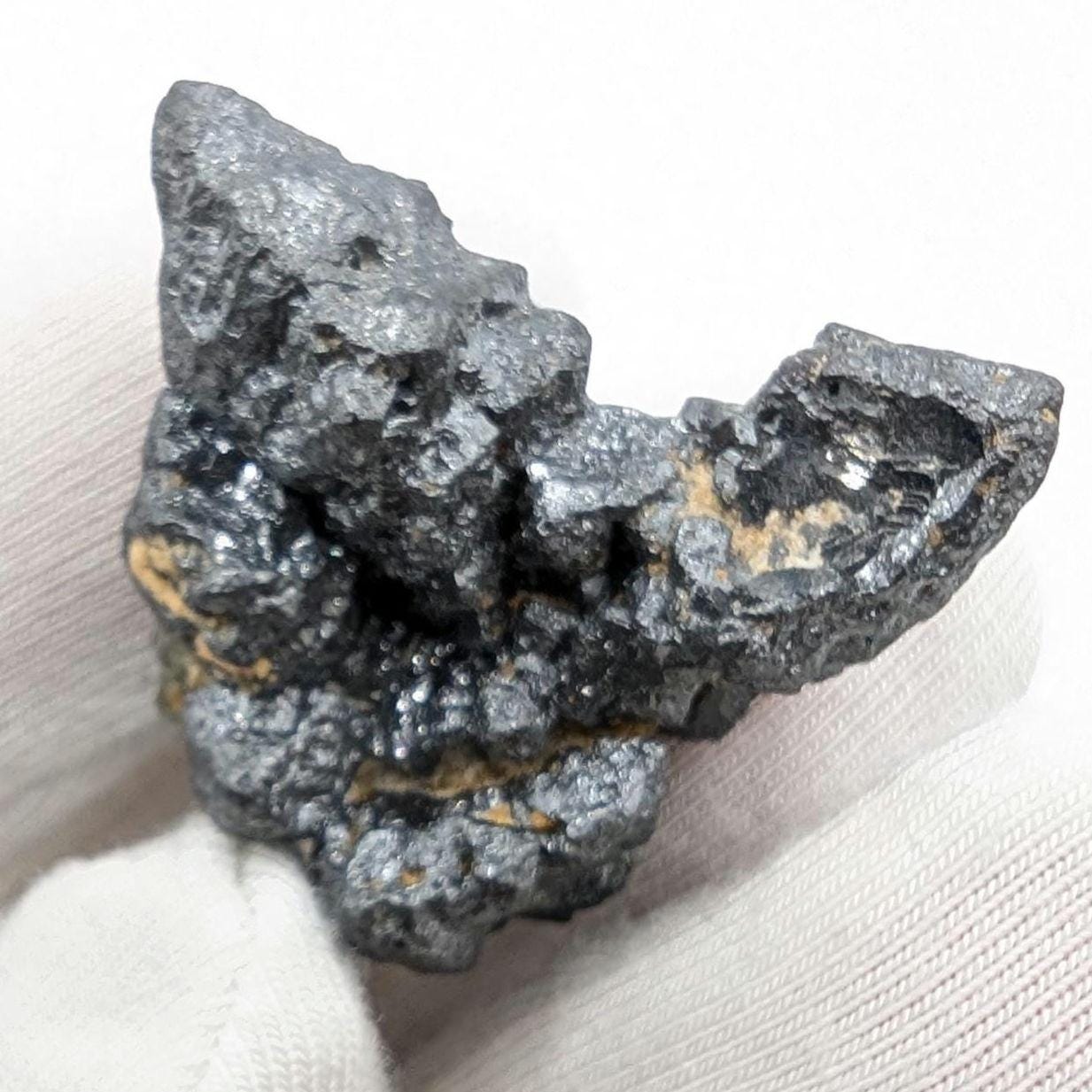 14g Rare Acanthite Silver Ore Crystals - Bou Azzer, Morocco - Raw Silver Sulfide Minerals - Silver Minerals Specimen - Rough Silver Crystals