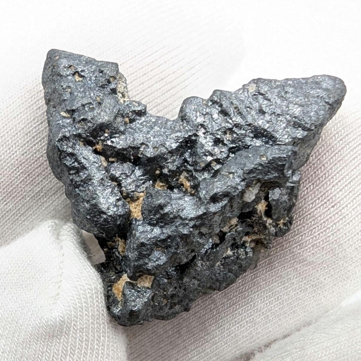 14g Rare Acanthite Silver Ore Crystals - Bou Azzer, Morocco - Raw Silver Sulfide Minerals - Silver Minerals Specimen - Rough Silver Crystals