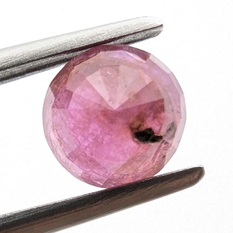 1.54 ct Unheated Ruby from Mozambique - Faceted Pinkish Red Ruby - Round Ruby Gemstone - Natural Round 6mm Ruby