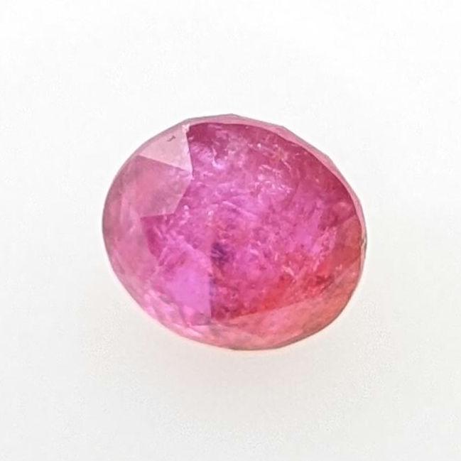 1.12 ct Unheated Ruby from Mozambique - Faceted Pinkish Red Ruby - Round Ruby Gemstone - Natural Round 5mm Ruby