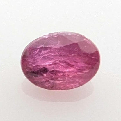 0.89 ct Unheated Ruby from Mozambique - Faceted Pinkish Red Ruby - Oval Ruby Gemstone - Natural Oval Cut Ruby