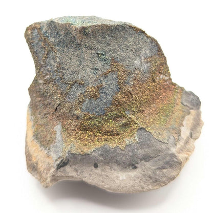 111g Iridescent Rainbow Pyrite on Sedimentary Concretion Matrix - Natural Rainbow Pyrite Crystal - Volga River, Ulyanovsk, Russia