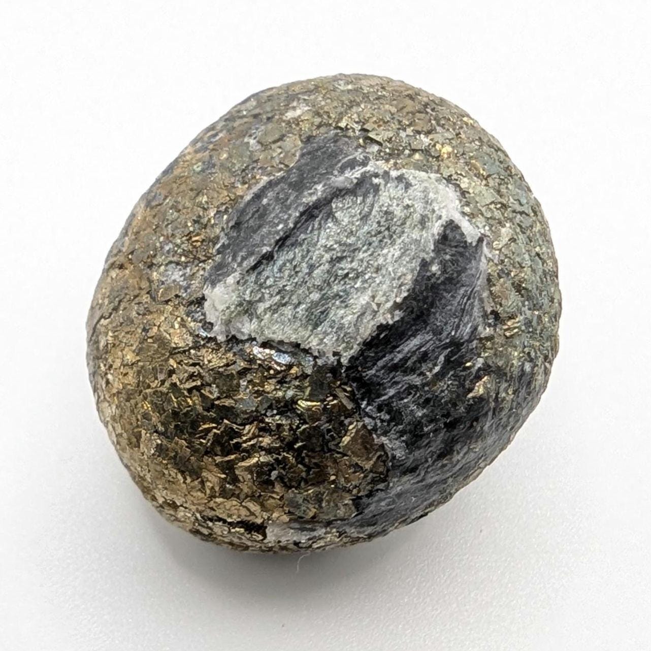 34g Pyrite Nodule Concretion - Dunham, Quebec, Canada - Natural Pyrite Mineral Specimen - Thumbnail Specimens