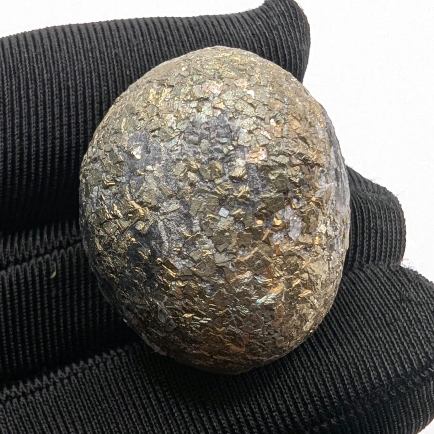 34g Pyrite Nodule Concretion - Dunham, Quebec, Canada - Natural Pyrite Mineral Specimen - Thumbnail Specimens