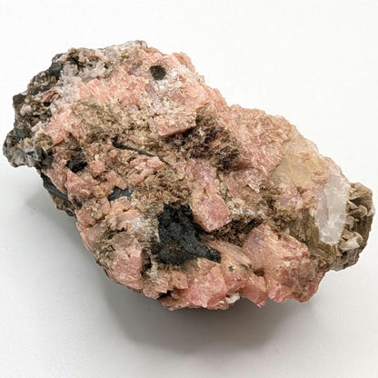 184g Serandite with Aegirine on Albite - Mont Saint-Hilaire, Québec, Canada - Serandite Mineral Specimen - Canadian Combination Mineral