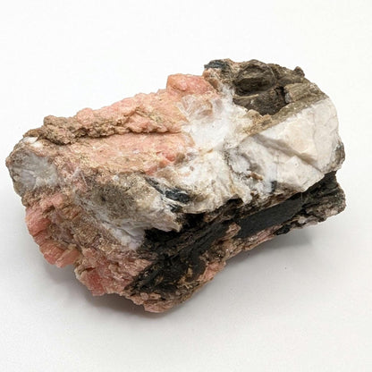 184g Serandite with Aegirine on Albite - Mont Saint-Hilaire, Québec, Canada - Serandite Mineral Specimen - Canadian Combination Mineral